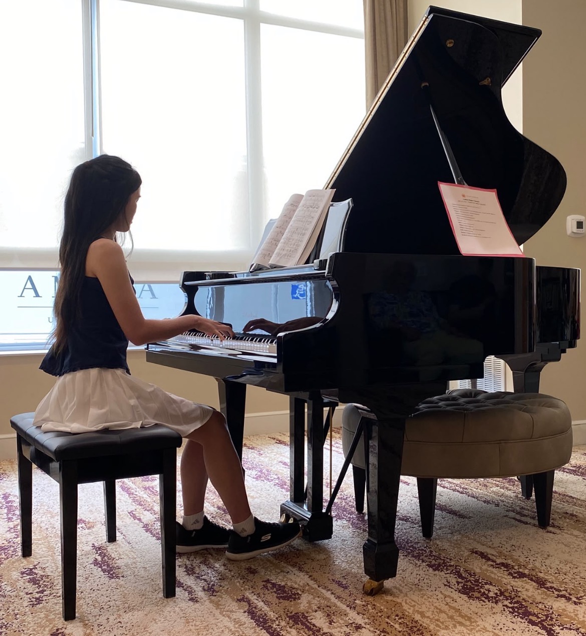 Playing piano