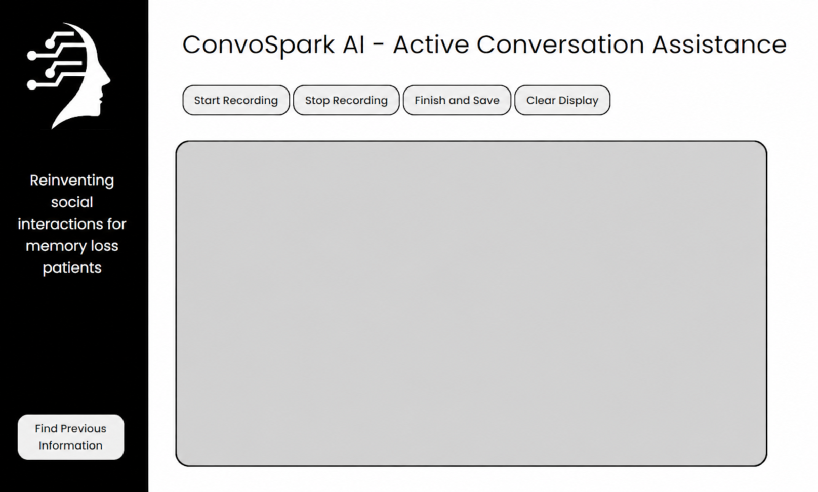 ConvoSpark AI app screen